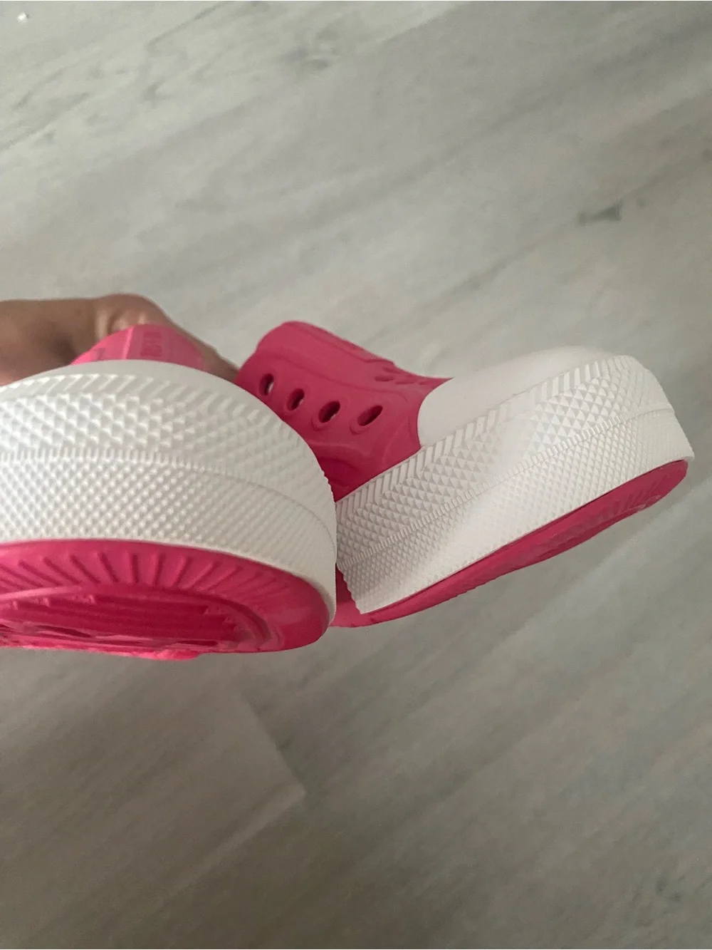 Converse Kids Hot Pink Slip-On Water Shoes with White Toe Caps